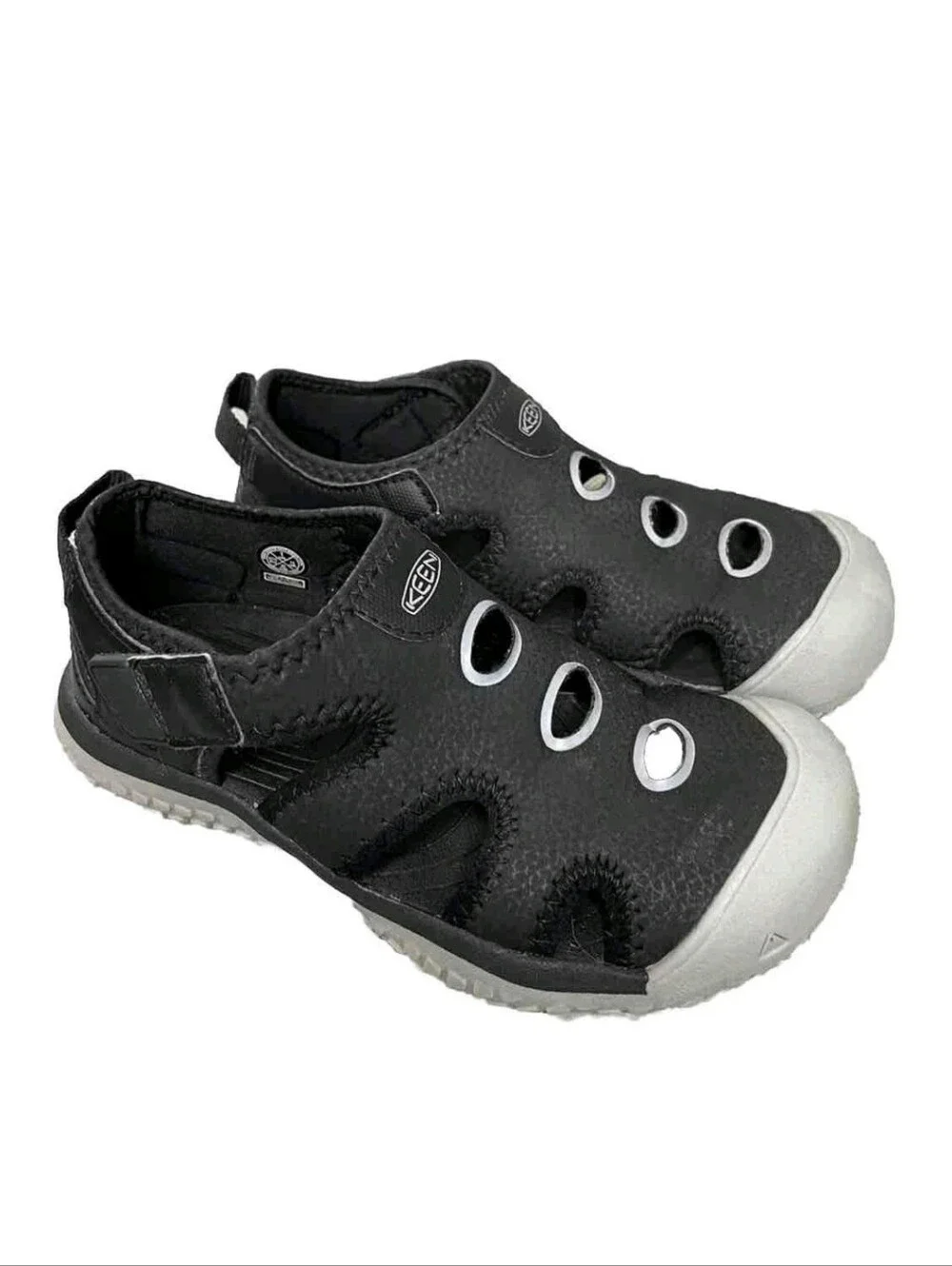 Keen Kids Black and Gray Closed-Toe Sandal